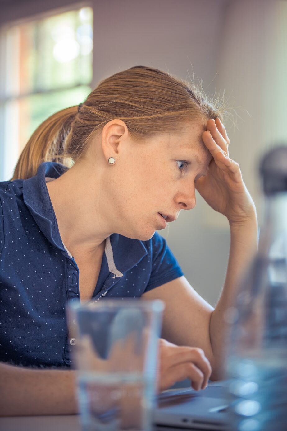 Femme stressée